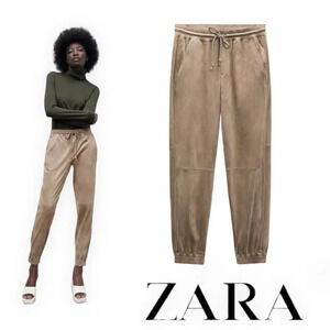 ZARA | Taupe Gray | JOGGING PANTS WITH POCKETS